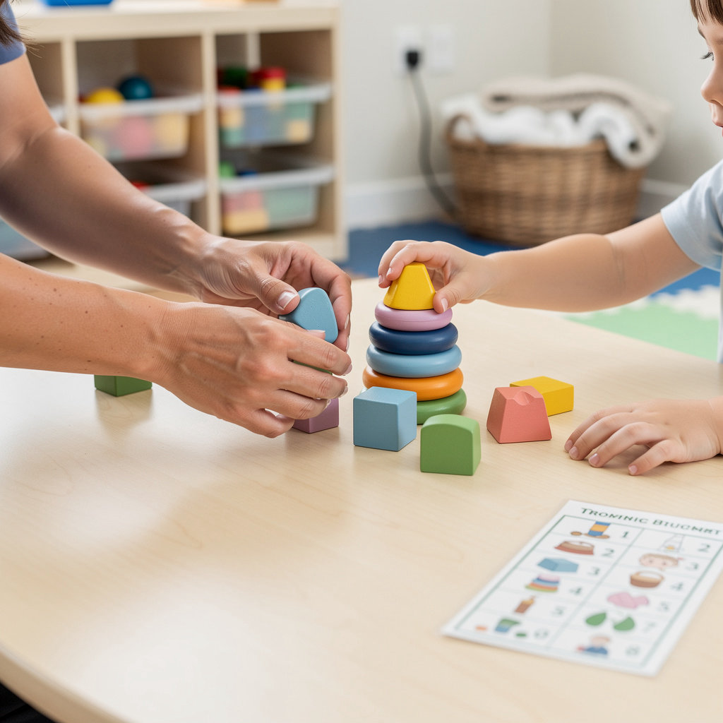 LITTLE STARS DAVOIAN CHILD DAY CARE children engaged in educational play activities at our Glendale child care center
